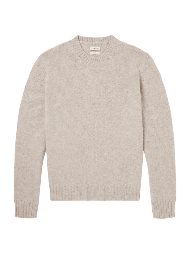 Photo: De Bonne Facture - Shaggy Sheep Wool Sweater - Neutrals