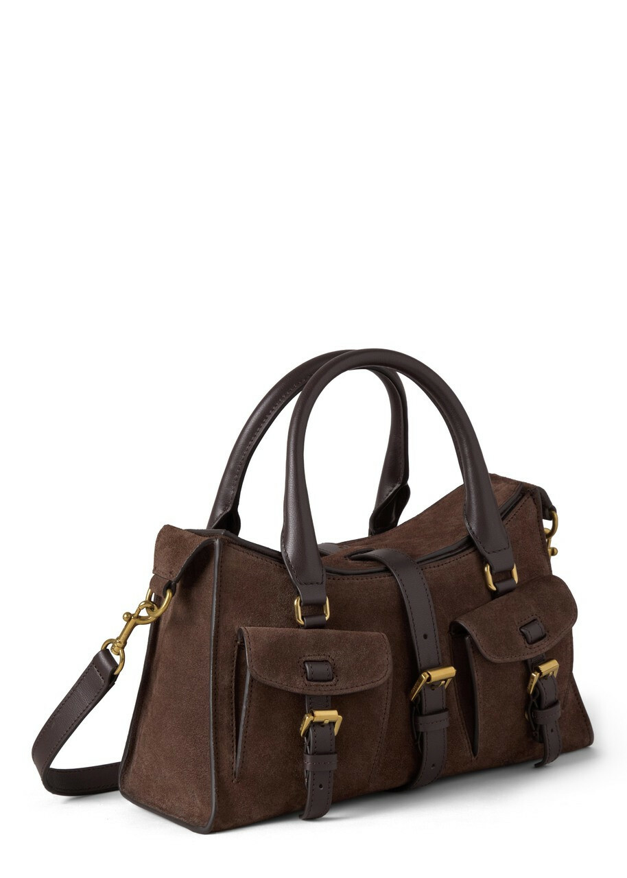 Mulberry Roxanne Small Suede Cross-body bag - Dark Brown - One Size