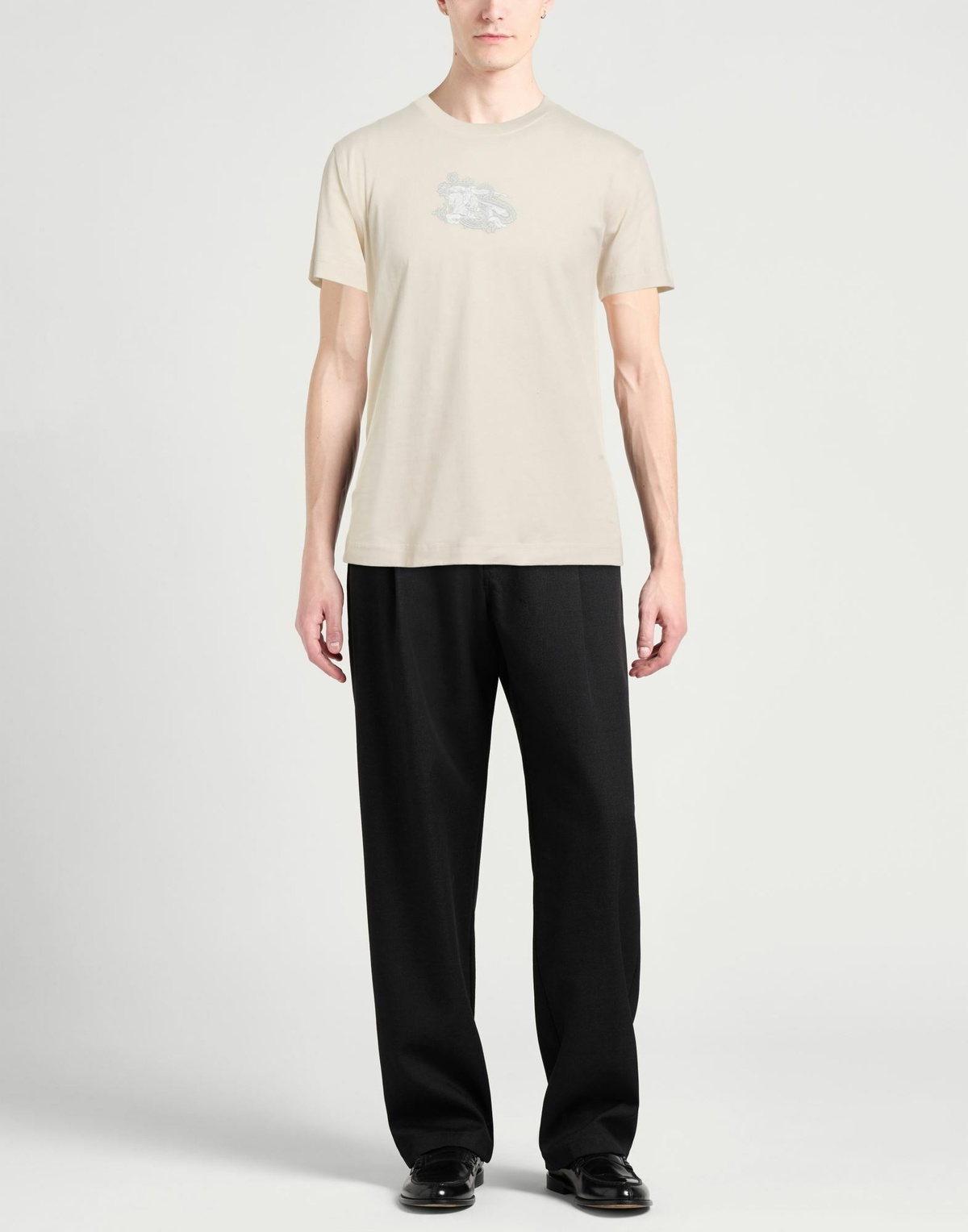 Burberry Mens T-shirt Cream
