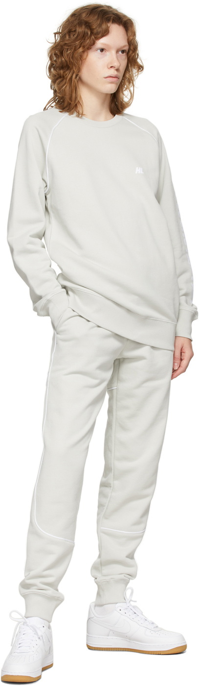 Helmut Lang Grey Terry Logo Sweatshirt