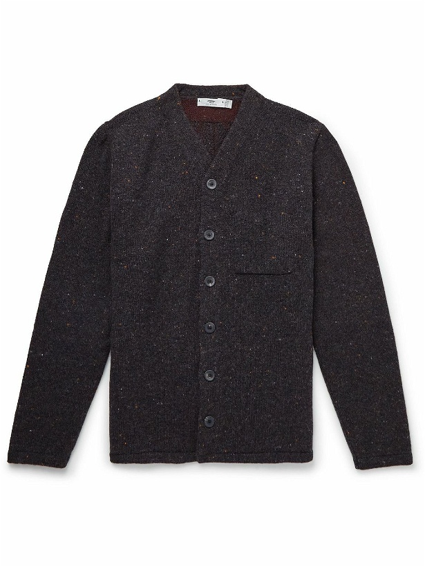 Photo: Inis Meáin - High V Merino Wool and Cashmere-Blend Cardigan - Black