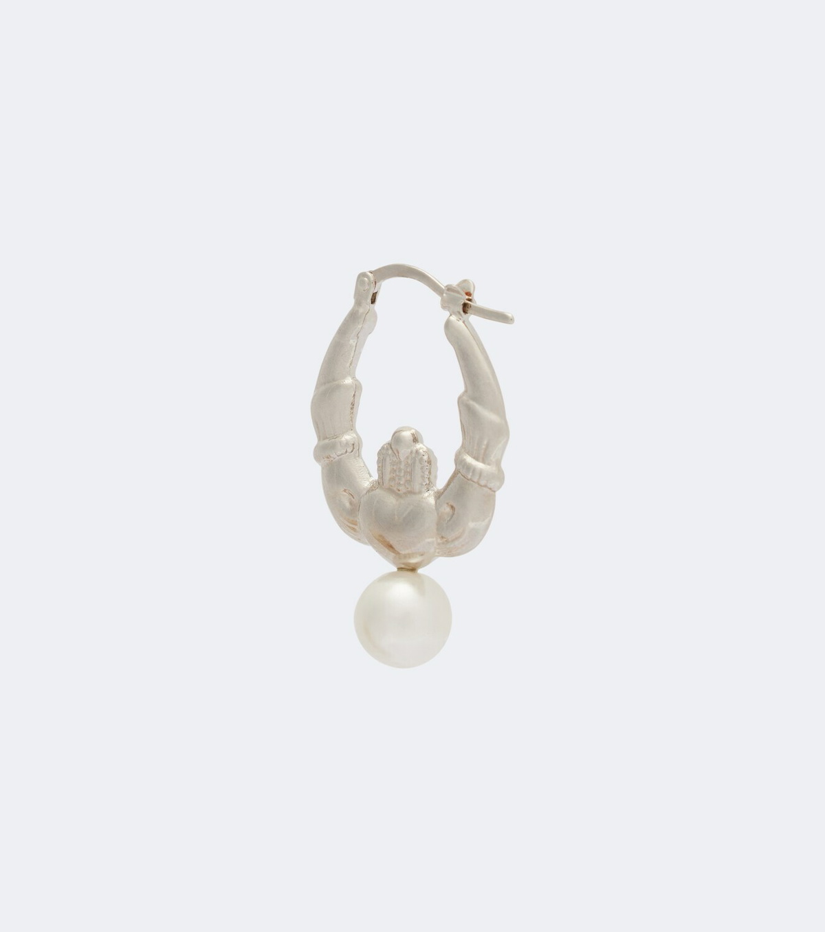 Simone Rocha Faux pearl hoop earrings