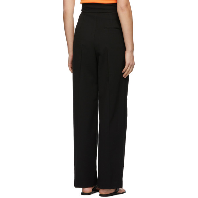 LOW CLASSIC Black Pintuck Trousers Low Classic