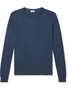 Schiesser - Slim-Fit Cotton-Jersey Pyjama T-Shirt - Blue