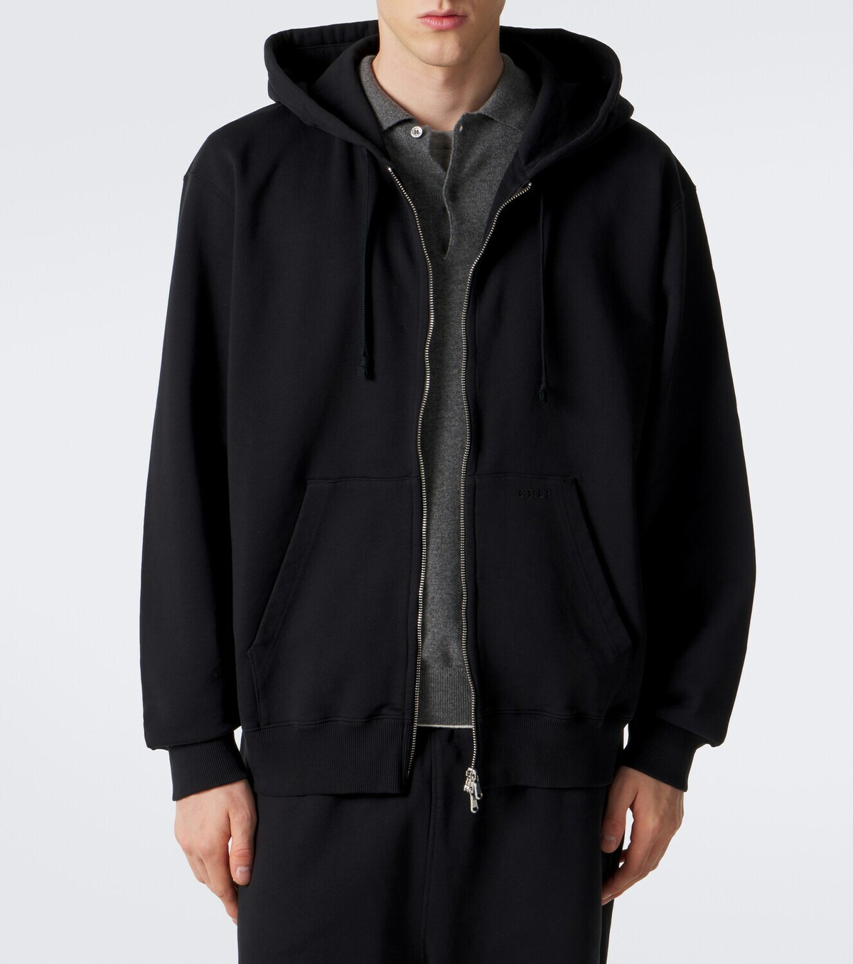 CDLP Cotton zip-up hoodie