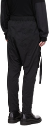 The Viridi-anne Black Polyester Cargo Pants