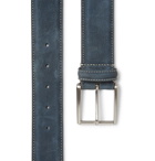 Anderson's - 4cm Grey Nubuck Belt - Gray