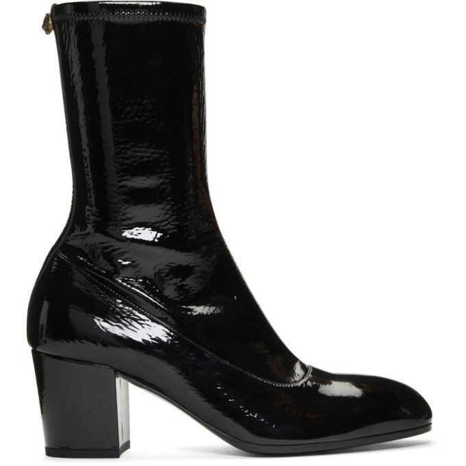 Photo: Gucci Black Patent Printyl Boots