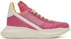 Rick Owens Pink Geo Geth Sneakers