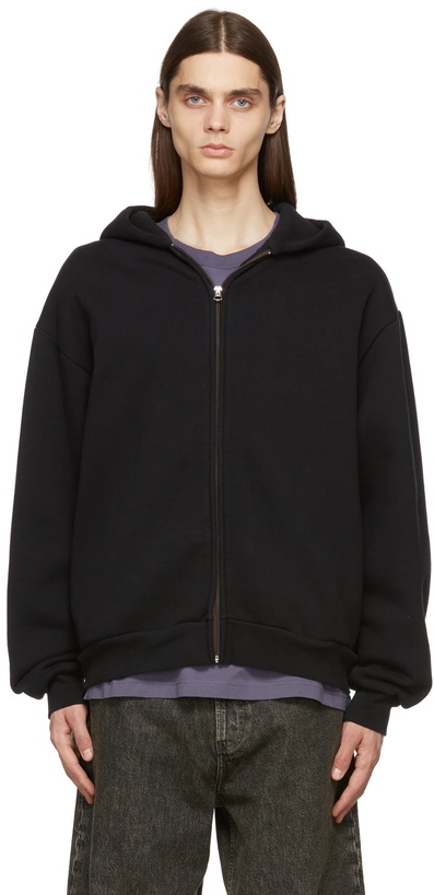 Photo: Acne Studios Black Hooded Sweatshirt