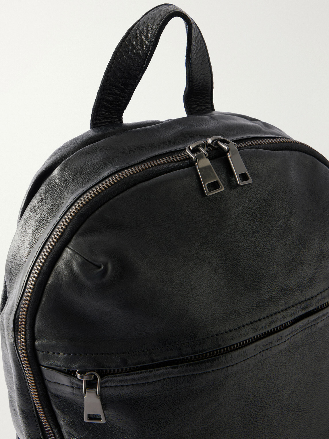 Officine Creative - Recruit/19 Full-Grain Leather Backpack - Black