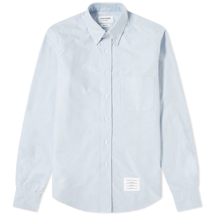 Photo: Thom Browne 4 Bar Oxford Shirt Light Blue