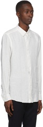 Ermenegildo Zegna White Linen Shirt