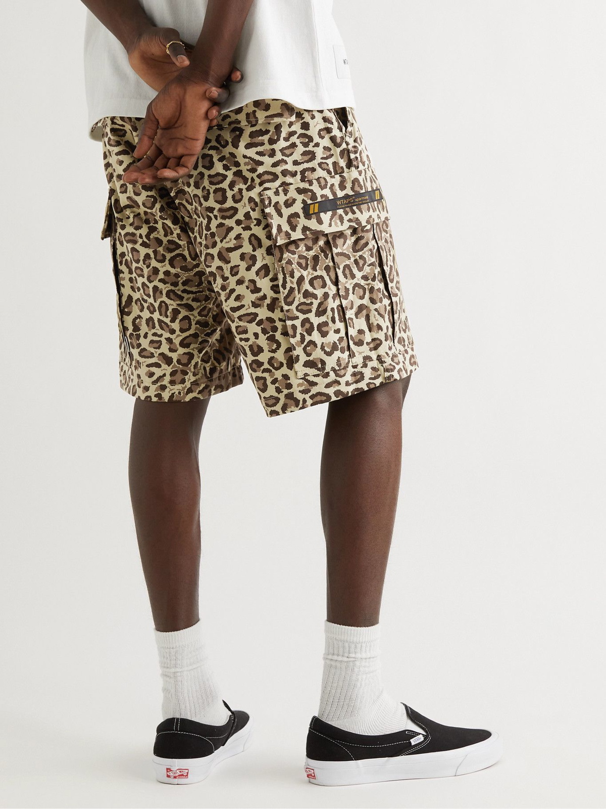 WTAPS - Jungle 01 Leopard-Print Cotton-Twill Cargo Shorts - Animal
