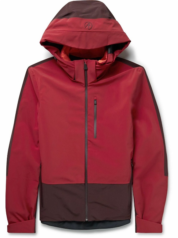 Photo: Aztech Mountain - Ajax Panelled Hooded Ski Jacket - Red