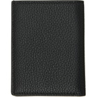 TOM FORD Black Grain Leather Folding Card Holder