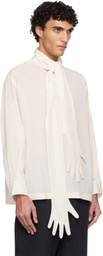 Jean Paul Gaultier Off-White Glove Detail Blouse
