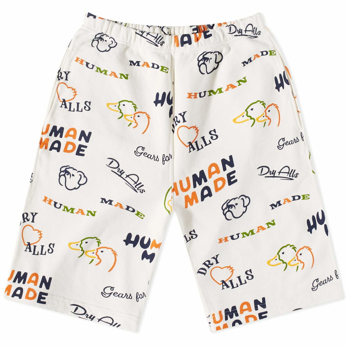 Human Made Men's Printed Sweat Short in Navy Human Made