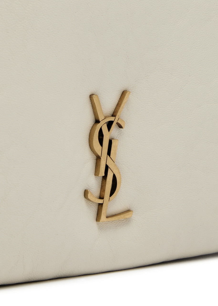 Saint Laurent Calypso Mini Grained Leather Wallet-on-chain