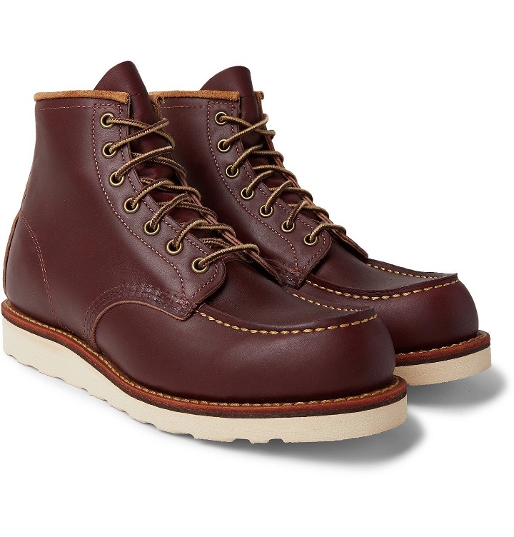 Photo: Red Wing Shoes - Classic Moc Leather Boots - Burgundy