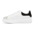 Alexander McQueen SSENSE Exclusive White and Black Stud Oversized Sneakers