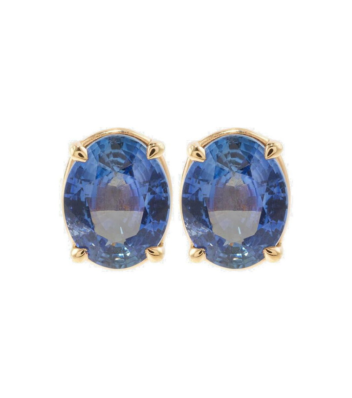 Photo: Shay Jewelry 18kt rose gold earrings with blue sapphires