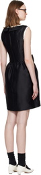 SHUSHU/TONG Black Long Cut-Out Sleeveless Minidress