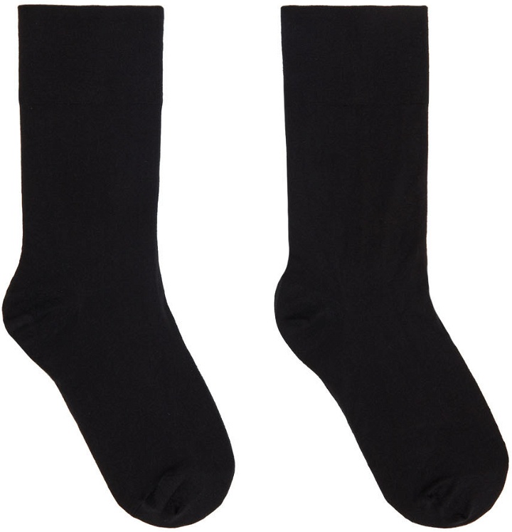 Photo: Wolford Black Velvet Socks