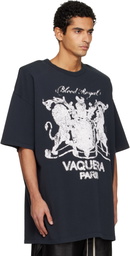 VAQUERA Black Padded Shoulder T-shirt