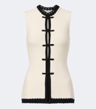 Posse Hattie crochet-trimmed top