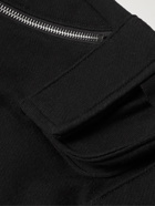 AMIRI - Loopback Cotton-Jersey Drawstring Cargo Shorts - Black