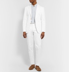 Canali - Slim-Fit Stretch-Cotton Twill Suit Trousers - White