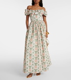 Agua by Agua Bendita Espliego cotton floral maxi dress