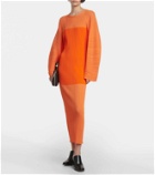 Stella McCartney Knitted plissé midi dress