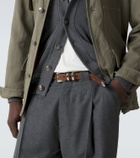 Brunello Cucinelli Debossed leather belt