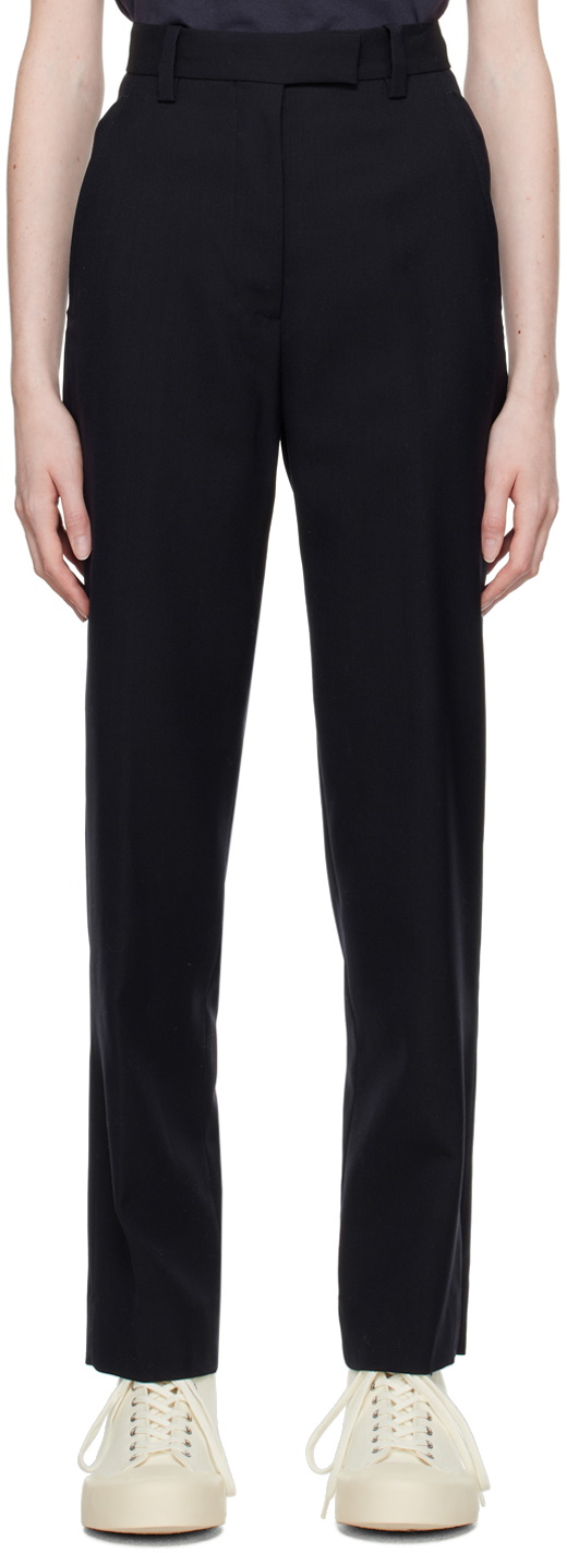 Margaret Howell Black Tapered Trousers
