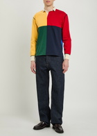 Drake's Colour-blocked Cotton Rugby top Multicoloured 1