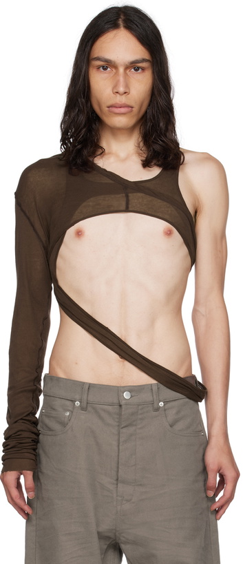 Photo: Rick Owens Brown Banana Skeletank Tank Top