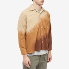 Noma t.d. Men's Hand Dyed Flannel Shirt in Brown