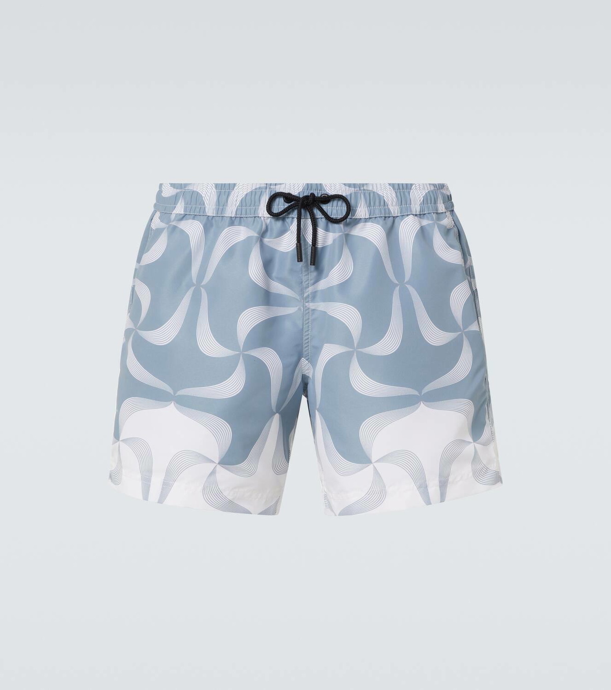 Commas Mantra printed swim trunks