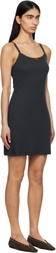 Caro Editions Navy 'Caro' Slip Dress