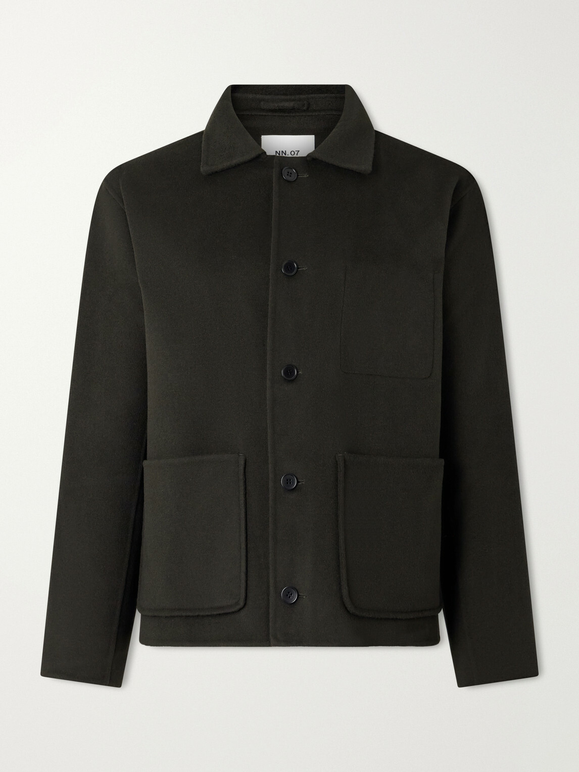 NN07 - Morgan 8447 Woven Wool-Blend Jacket - Green