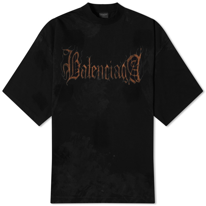 Photo: Balenciaga Men's Metal Oversized T-Shirt in Washed Black