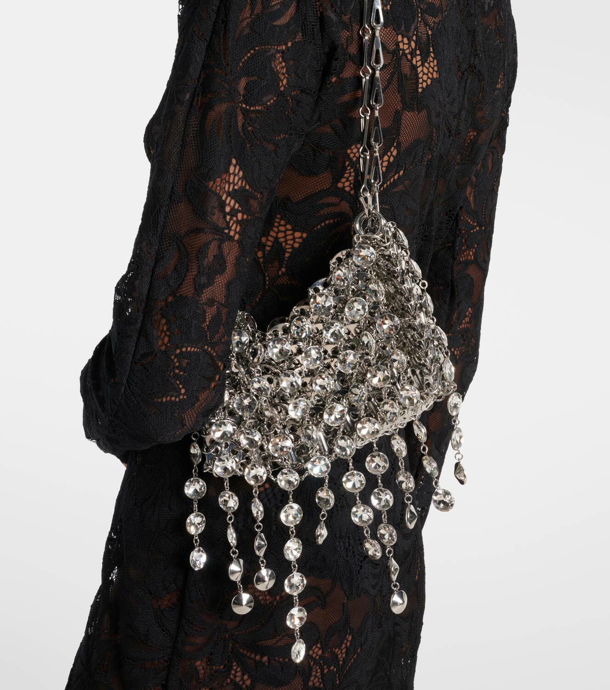 Rabanne 1969 Nano embellished shoulder bag Paco Rabanne