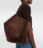 Khaite Lotus Medium suede tote bag