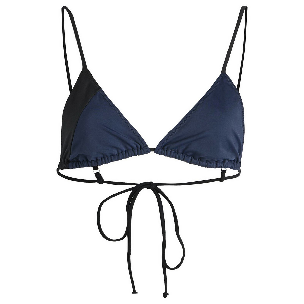 Fruity Booty Women's Bikini Top in Navy/Black