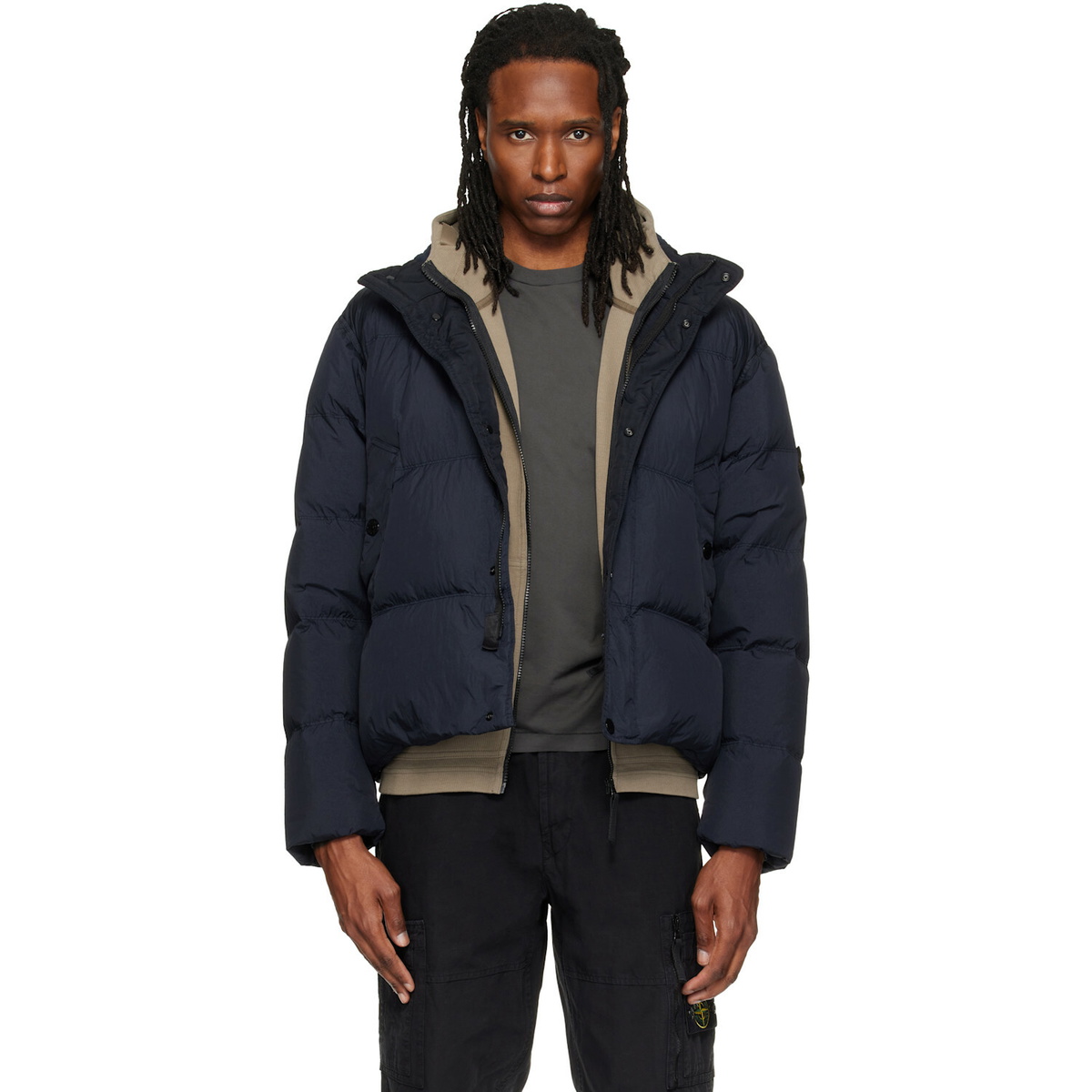 Stone Island Micro Reps Trench Jacket Black Stone Island