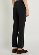 Rohe Straight-leg Stretch-crepe Trousers Black