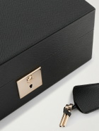 Smythson - Mara Croc-Effect Leather Six-Piece Watch Box