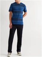Bellerose - Ano Striped Cotton-Jersey T-Shirt - Blue